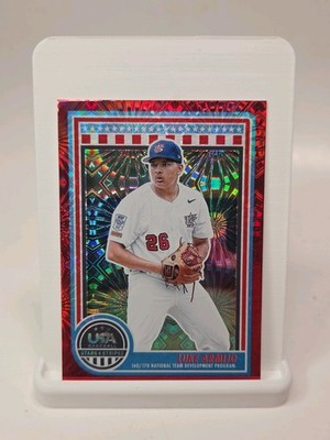 2025 Panini Stars and Stripes - Luke Armijo #129 Red Fireworks /225 (RC)