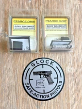TWO Pearce Grip GLOCK Sub Comp Plug Insert GEN 4 & 5 - 26 27 33 & FREE DECAL!