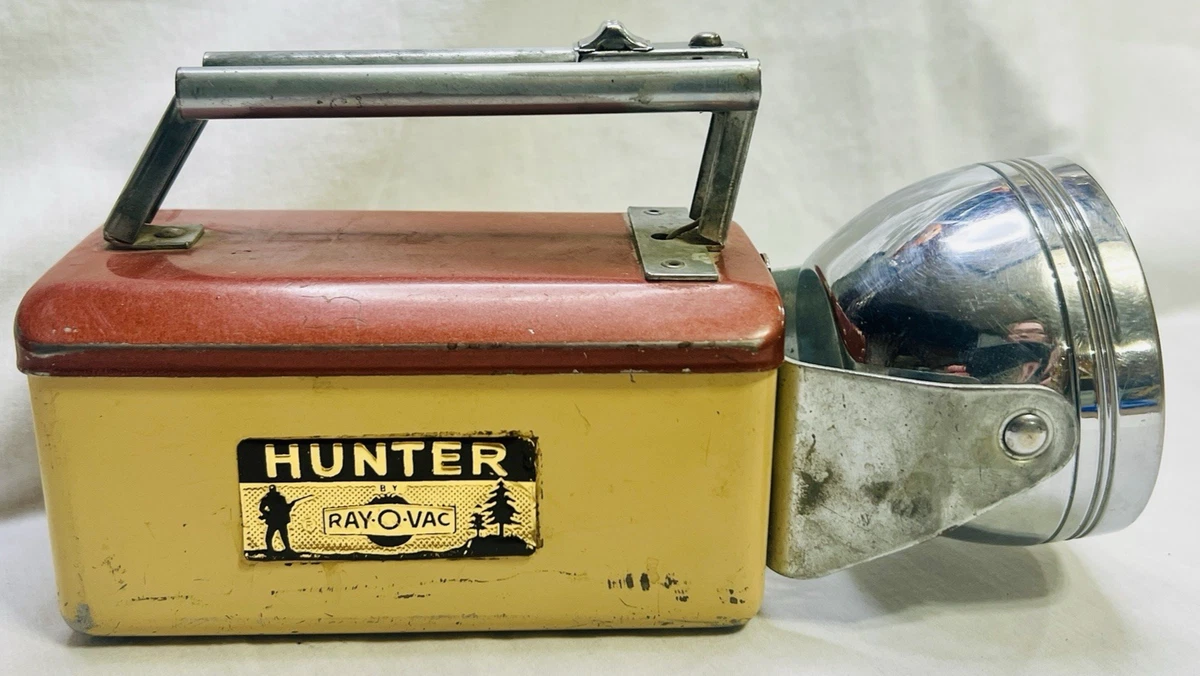 Lampe De Poche Vintage Hunter Par Ray-O-Vac - Éclairage Rustique Pour Cabine - Non Testée - Fabriquée USA