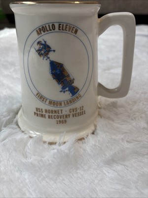 Vintage NASA Apollo USS Hornet CVS-12 Mug Jack Day Biomedical Crew Space Program