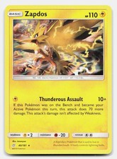 Zapdos 40/181 Holo Rare Team Up Pokemon NM