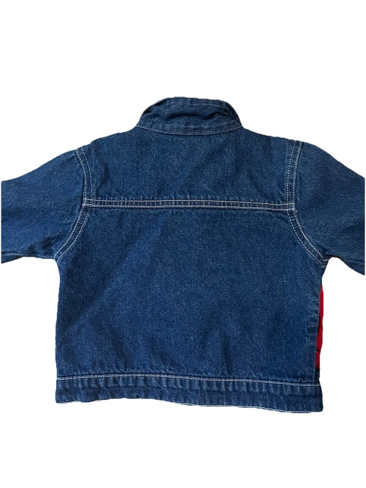 Vintage Clifford the Big Red Dog Baby Denim Jacket 18M Toddler Jean Coat - Image 2 of 2