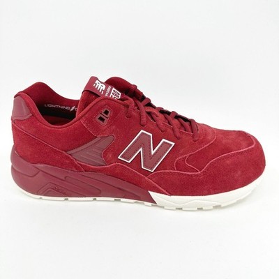 New Balance 580 Elite Classics Red Suede Cream Mens Sneakers MRT580BR
