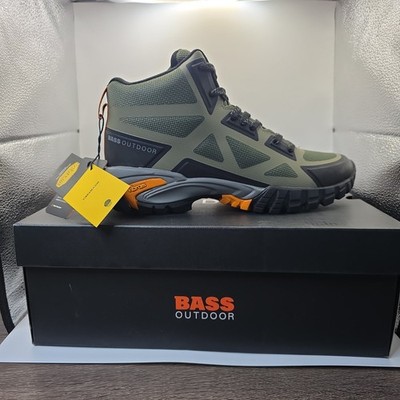 Bass Outdoor Vibram Peak Seamless Hiker Mid Green Boots Mens 7 BA22TV01 NEW