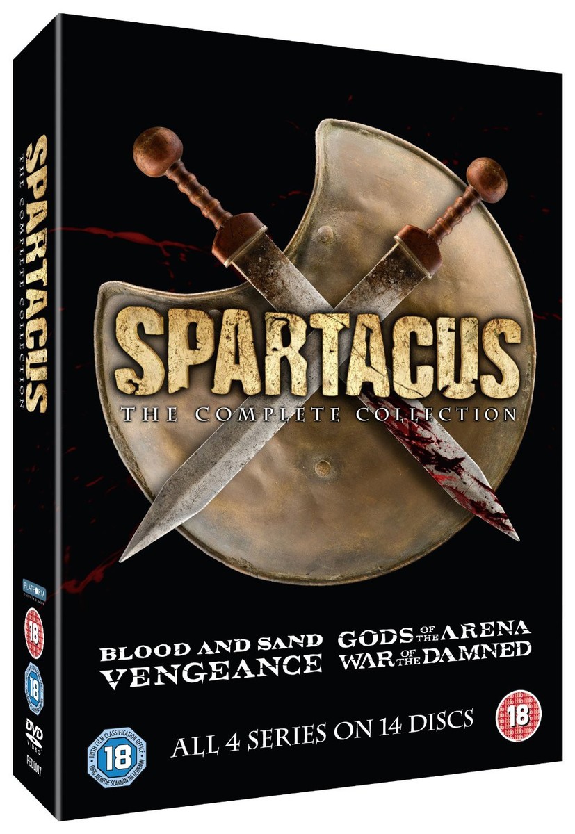 Spartacus The Complete Collection (DVD, 2015, 14-Disc Set) for