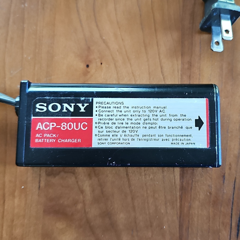 Sony ACP-80UC AC Adapter Battery Charger for Sony Handycam Camcorder Black