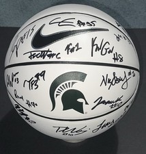 2025-2026 Michigan State Spartans Team Signed Basketball Tom Izzo Coan Carr