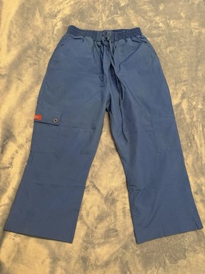 Denice Blue Scrub Pants Elastic With Tie And Pockets XL