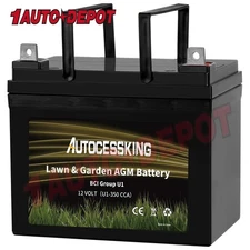 Lawn & Garden AGM Battery, 12V 350CCA BCI Group U1 SLA Starting for Lawn Mower