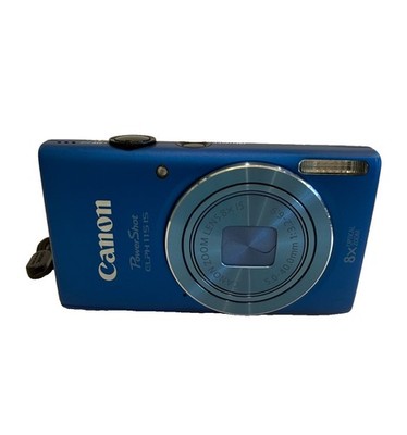 Canon PowerShot ELPH 115 IS 16.0MP Digital Camera Blue W/ Charger & Battery