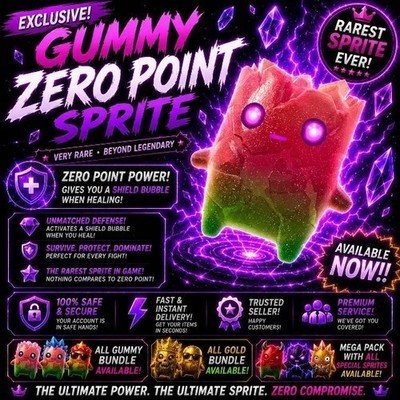 Fortnite Gummy Zero Point Sprite **(YOU GET TO KEEP IT)**