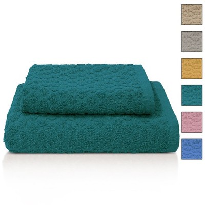 Badetücher Frottee Jacquard Baumwolle Set 1+1 Gesicht und Gast 600 g/m² 7167