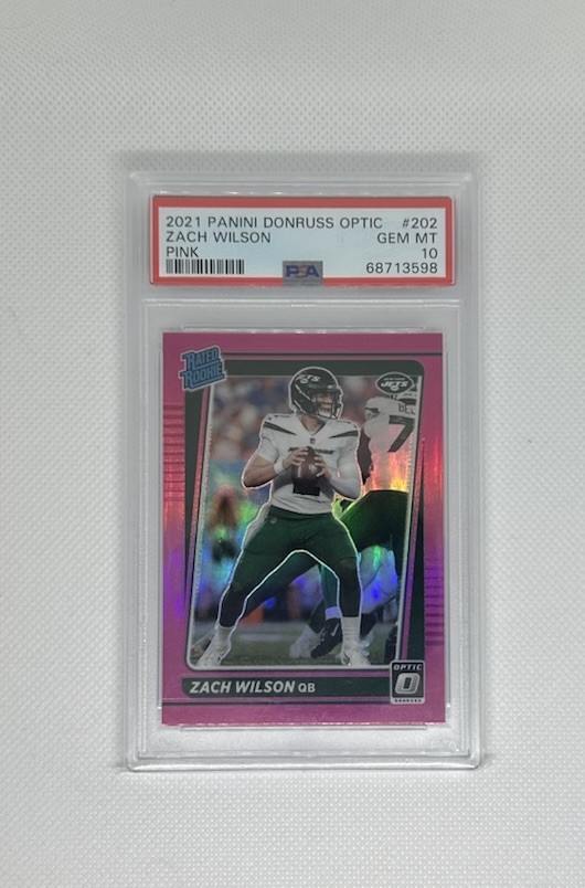 Zach Wilson Panini Donruss Optic #202 Pink