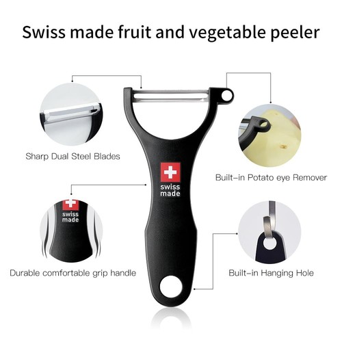 Original Swiss Made Peeler Vegetable&Fruits stainless steel blade Peeler for ... - Picture 6 of 6