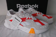 Men's Reebok AZTREK Double White suede and fabric Sports Trainers 9.5 UK BNWB