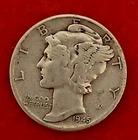 1945 P Mercury Dime - 90% Silver - Philadelphia Mint