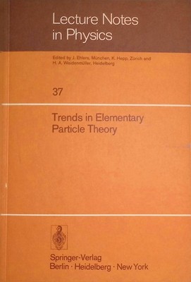 Trends in elementary particle theory. Lecture notes in physics, vol. 37 Rollnik,