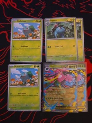 2x Bulbasaur 001/132 2x Venusaur 002/132 2x Mega Venusaur ex 13