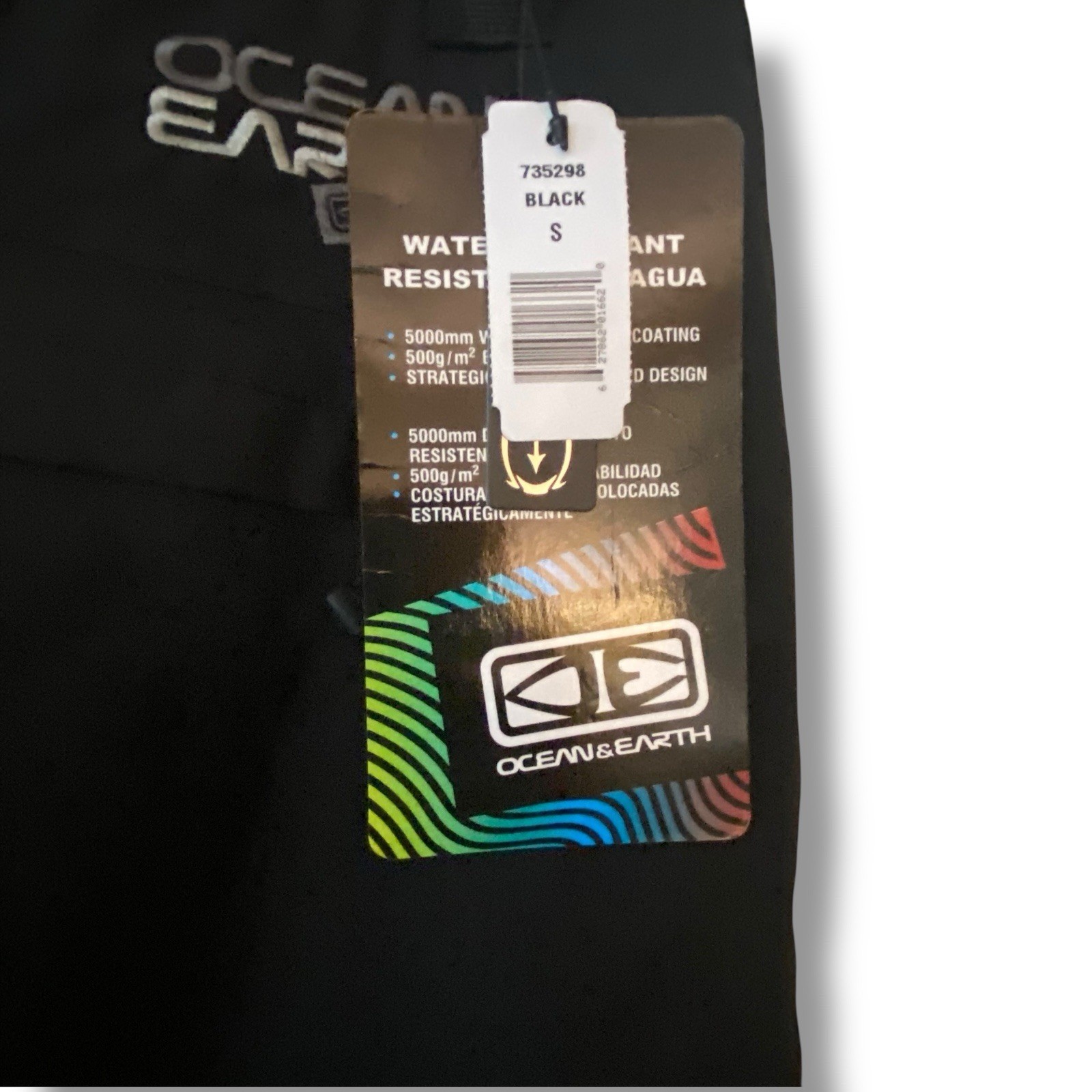 NWT Ocean & Earth Pro Series Snow Pants Style 735298 Black Small Ski Snowboard