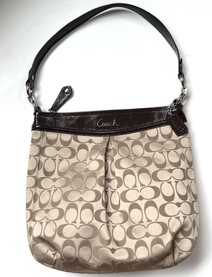 Coach Ashley Signature Hippie F20111 Khaki/mahogany Jacquard 