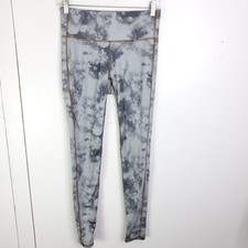 Athleta Leggings Womens Small Chaturanga Cloud Gray Tie Dye Workout Athleisure
