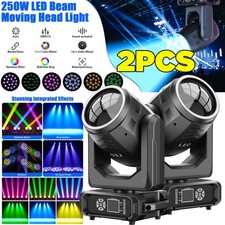 2PCS LED Beam 250W 18Prism GOBO Moving Head Light Stage Light DMX Effect