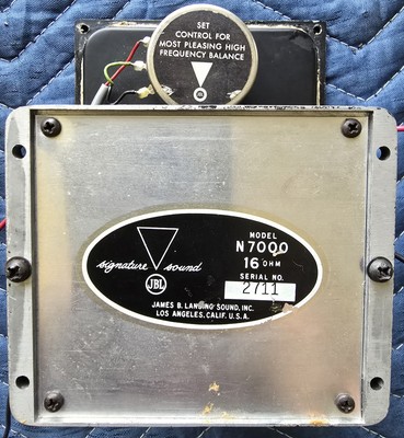 JBL N7000　 Vintage JBL N7000 Frequency Dividing Network – 16 Ohms Crossover