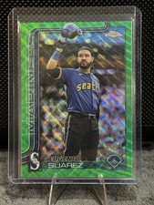 2025 TOPPS CHROME UPDATE EUGENIO SUAREZ GREEN WAVE MARINERS /99