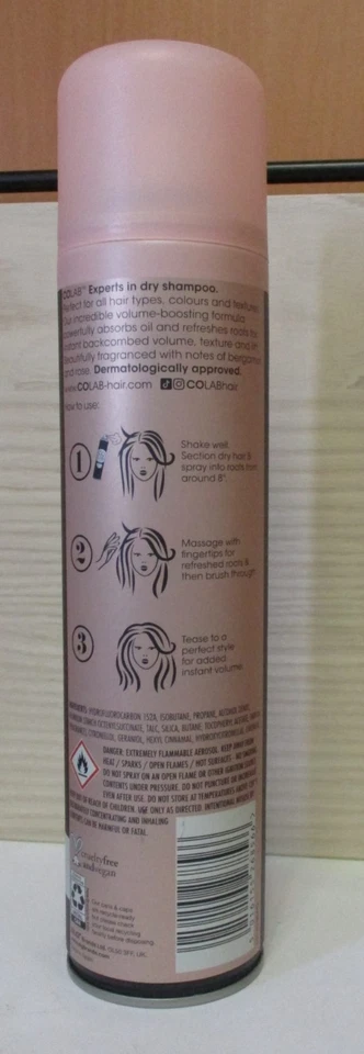 COLAB Extreme Volume Dry Shampoo Supersize Bergamot and Rose Scented 8.3 oz - Image 2 of 2