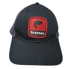Simms Fishing Products Snapback Trucker Hat Black One Size Outdoor