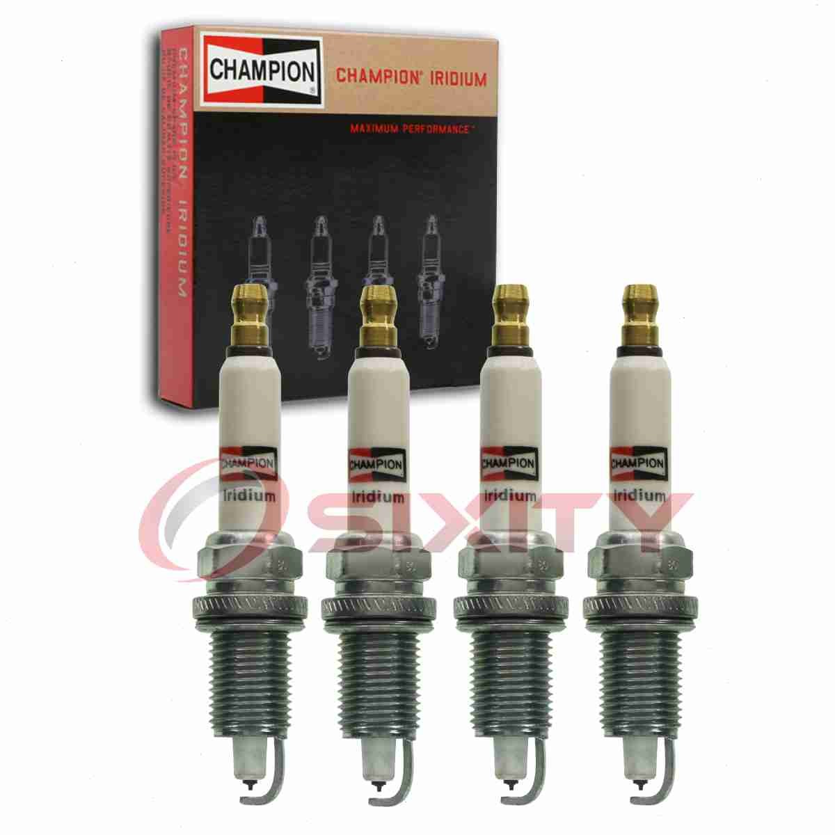 4 pc Champion Iridium Spark Plugs for 1984 American Motors Eagle 2.5L L4 zv