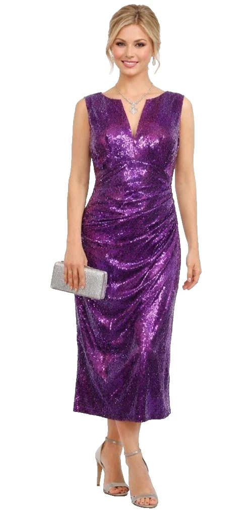 Sequin V-Neck Formal Dresses for Women for sale | eBay UK