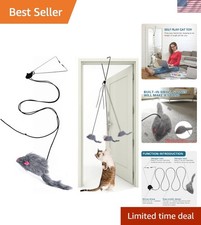 Interactive Feather Teaser Wand Toy for Indoor Cats - Engaging Chase Fun