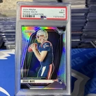 2024 PANINI PRIZM SILVER VARIATION #12 DRAKE MAYE ROOKIE PSA 9 MINT PATRIOTS