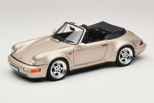 187140 Porsche 911 964 Turbo Look Cabriolet Zermatt Silver Norev 1/18