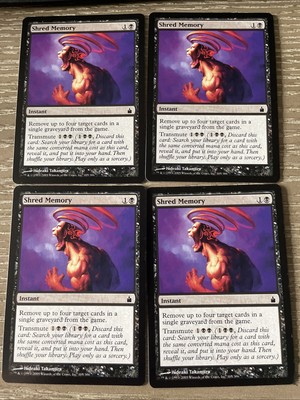 4 Shred Memory Ravnica City of Guilds MTG LP Playset Magic: The Gathering