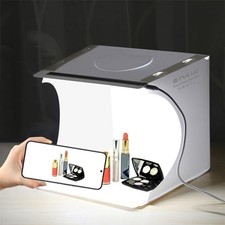Mini Light Box, 9" Photography Table Top Light Box 20 LED Portable Photo Studio