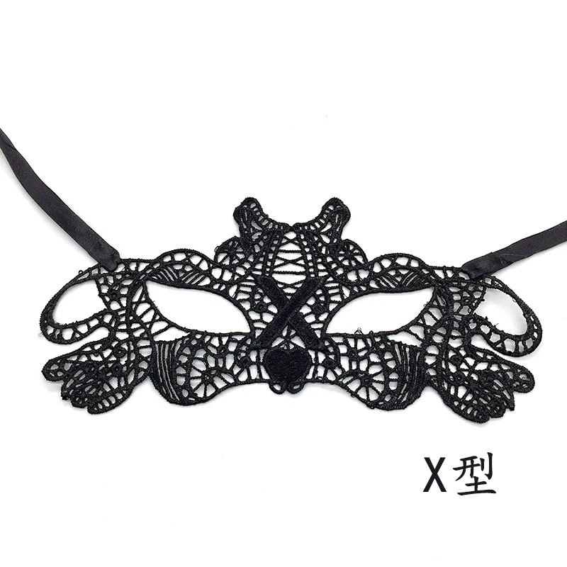 Sexy Máscara de Ojos Accesorios Medio Transfronterizo Máscara Baile Halloween Fiesta Popular Negro Foto 3 de 4