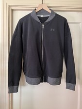 Under Armour Women s Threadborne Fleece Bomber Jacket Performance Large Loose