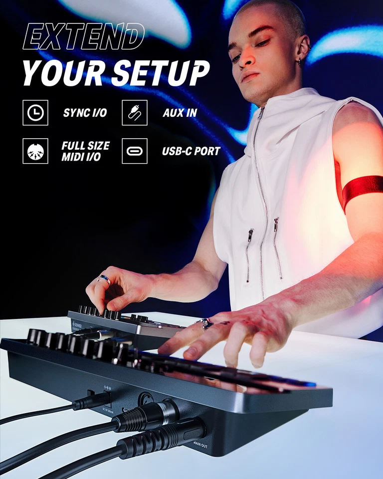 Donner B1 Analog Bass Synthesizer Sequencer 128 Patterns Memory Saturation - Image 3 of 4