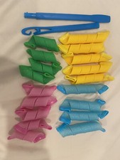 16pc 8 Long 8 Short Magic Hair Curlers Heatless No Heat Wave Household DIY Set