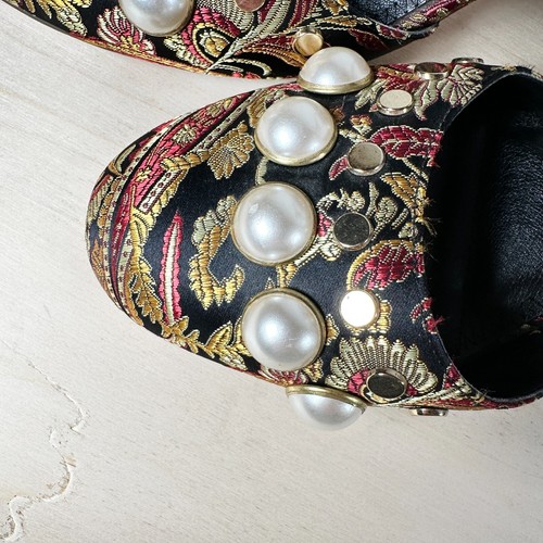 Anthropologie Capsule Collective International Jacquard Pearl Silk Brocade 10/41 - Picture 6 of 11