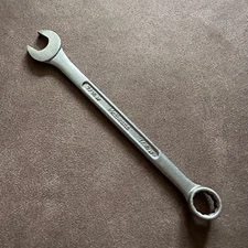 VINTAGE McEWANS JAPAN 150mm 7/16AF COMBINATION RING OPEN END SPANNER HAND TOOL