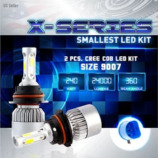 240W 24000LM CREE LED 6000K White Headlight Dual Hi / Lo Kit - 9007 HB5 (A)