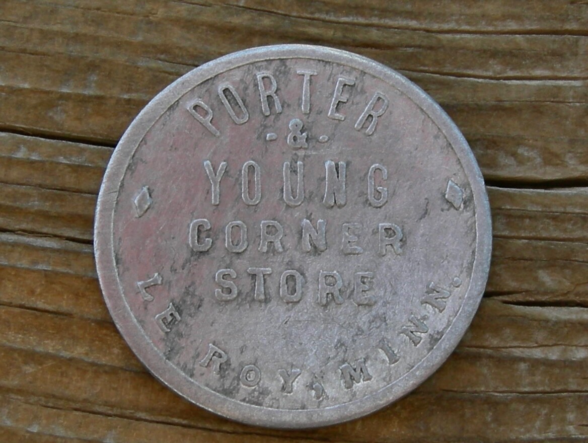 1910 LEROY, LE ROY MINNESOTA MN (tiny MOWER CO, IOWA) "PORTER & YOUNG