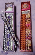 LOT OF 2 VERA BRADLEY PENCILS  SHARPNERs SAFARI SUNSET  SIMPLY VIOLET