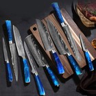 4PC Japanese Damascus pattern Stainless Steel Kitchen Chef Knives Set &Scabbard — photo 7