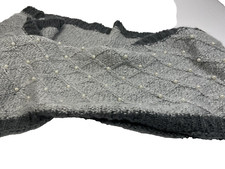 Betsey Johnson Silver  Gray with Pearls Infinity Scarf New with Tags