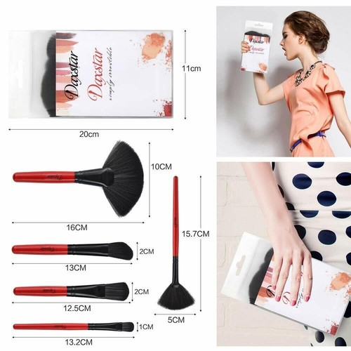 Makeup Brushes Set, Red, 32 pcs, Professional Cosmetic Kit with Storage Case G - Picture 3 of 5