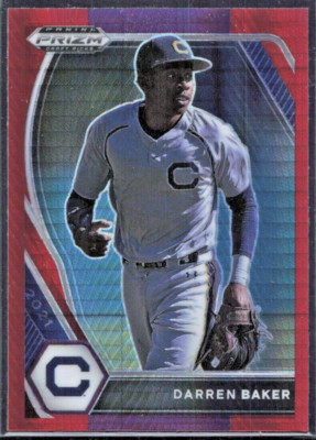 2021 Prizm Draft Picks Red & Purple Hyper #PDP202 Daren Baker RC - Cal - MINT